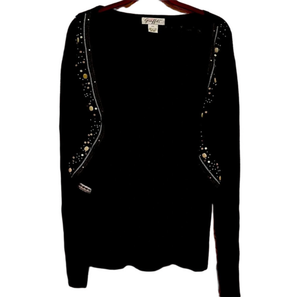 GRAFFITI~ BLOUSE/CARDIGAN~ LARGE